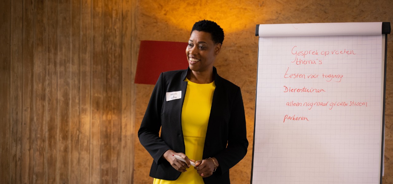 Mireille flipover glimlach