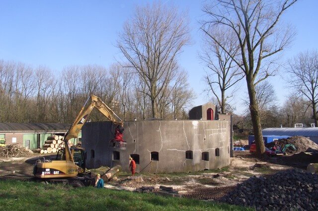 Graafmachine bij Wachthuis